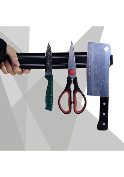 32 Cm Şerit Mıknatıslı Bıçak Tutucu Mutfak Duvar Askısı, Bıçak Organizeri, Mıknatıslı Stand, Bıçak Düzenleyici Ray-duvara Montajlı Askı-bıçaklık Çok Renkli
