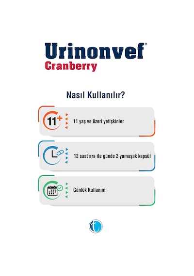 Urinonvef Cranberry 30 Kapsül