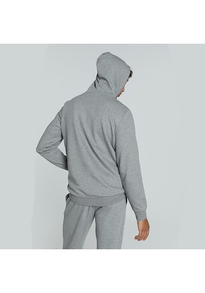 Puma Essentials No 1 Logo Erkek Gri Kapüşonlu Sweatshirt Gri