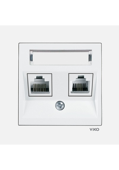 Viko Karre 55 Beyaz Etiketli Datave Numeris Cat6+cat3