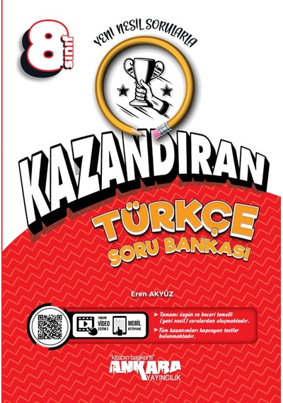Ankara Yayınevi 8. Sınıf Kazandıran Türkçe Soru Bankası
