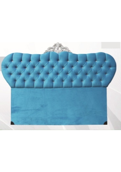 Başlık Alc Avangartmodel 90cm Baby Face Kumaş Modern Kapitone Mavi Renk El Yapımı