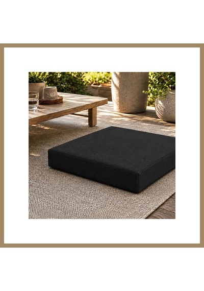 Bezos Kare Blok Minder 50 50 7 Cm Siyah Dış Mekân 22