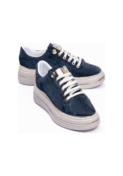 Mubiano Kadın Sneaker Kadife Desenli Gold Detaylı Kalın Tabanlı Spor Ayakkabı Lilium Lacivert Lacivert Mubiano Kadın Sneaker Kadife Desenli Gold Detaylı Kalın Tabanlı Spor Ayakkabı Lilium Lacivert Lacivert
