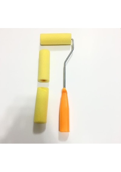 Sünger Rulo Fırça 10 Cm. 3 Yedekli