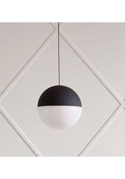 Lambaderler, Avizeler İçin Uyarlanabilir 1 Metre Kablolu 25 Watt 3000k Sarı Ledli Ampul, Led Armatür Beyaz - Siyah