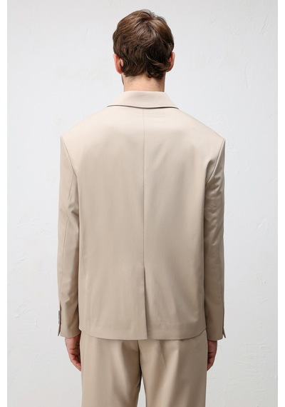 Antioch Relaxed Fit Erkek Blazer Ceket Taş
