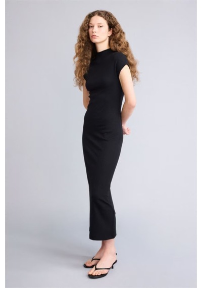 Defacto Bodycon Vücudu Saran Modal Maxi Elbise H0862ax26spbk81 Siyah-bk81