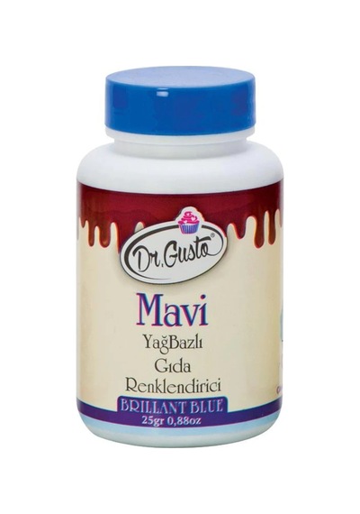 Dr. Gusto Decol Yağ Bazlı Gıda Boya Mavi 25 G