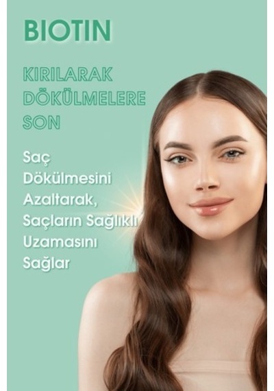 Saç Vitamini Biotin & Kafein Yeşilmarka