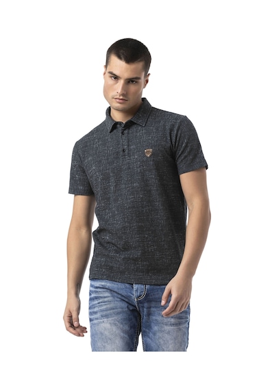 Cipo & Baxx Erkek Polo Yaka Regular Fit Kısa Kollu Pamuklu Tişört Ct825 Siyah