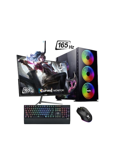 Izoly ST998753 i7-10700F 16 GB 512 GB M.2 NVMe GTX1660S 6 GB 24" Free Dos Masaüstü Oyuncu Bilgisayarı