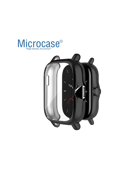 Amazfit Gts 2 - Gts 2E 42 Mm Önü Kapalı Tasarım Silikon Kılıf