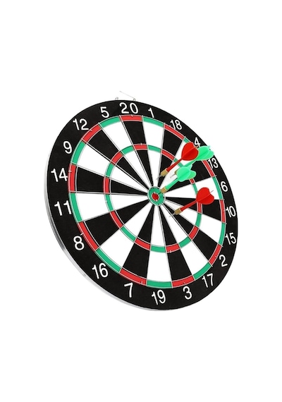 Çift Taraflı Dart Tahtası Ve 4 Adet Metal Uçlu Ok 30 CM Bullseye