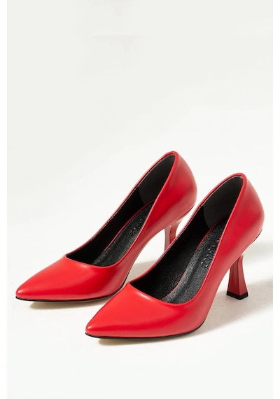 Preshley Kadın Samba Kırmızı Stiletto 9 Cm Topuklu Ayakkabı-kırmızı Kırmızı Preshley Kadın Samba Kırmızı Stiletto 9 Cm Topuklu Ayakkabı-kırmızı Kırmızı