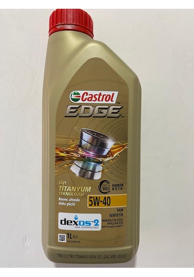 Castrol Edge 5W-40 Dexos2 Sıvı Titanyum Teknolojisi Motor Yağı 1L