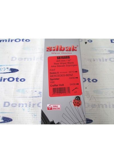 51885179 Silecek Süpürgesi Arka Bağaj Muz Tipi 405.MM.YeniDoblo