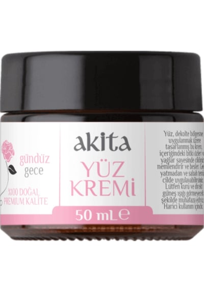 Akita Doğal Yüz Kremi Gül 50 ML