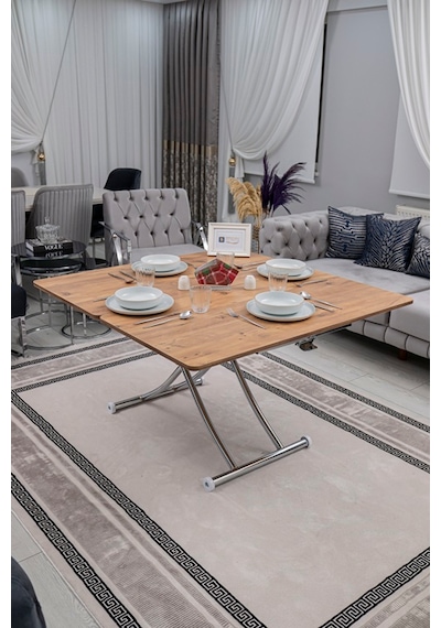 Juppo Üst Tabla Mdf Efesçam Oval Köşe Alt Krom İçe K