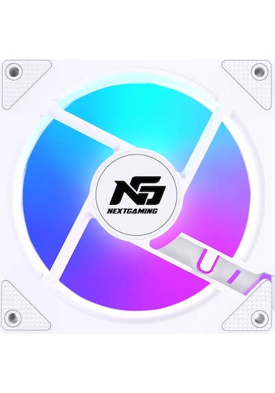 Ng-a120w 3'lü Set 120mm Argb Pwm Kasa Fanı Ve Kumandalı Kontrolcü Beyaz