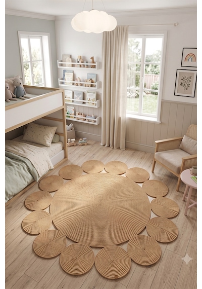 Villadia Home Textile Jüt Hasır Yuvarlak Kilim Halı Yolluk Dekoratif Örgü Halı Doğal Görünümlü Bohem Kilim Salon Oturma Odası Balkon Mutfak Yatak Odası Koridor 7249bambu Villadia Home Textile Jüt Hasır Yuvarlak Kilim Halı Yolluk Dekoratif Örgü Halı Doğal Görünümlü Bohem Kilim Salon Oturma Odası Balkon Mutfak Yatak Odası Koridor 7249bambu