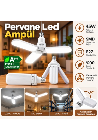 45 Watt Pervane Dekoratif Led Ampul - 45w Ampul -