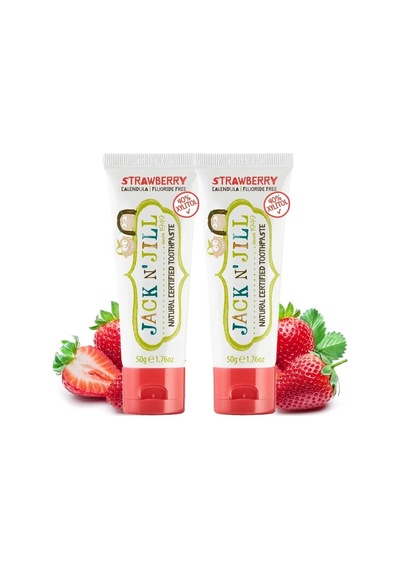 Jack And Jill Kids Doğal Sertifikalı Diş Macunu - Çilek Aromalı 2 Adet 2x50 G