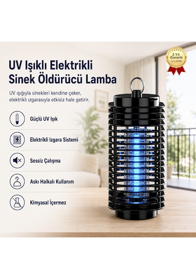 Uv Işıklı Elektrikli Sinek Öldürücü Ve Haşere Lambası-1717