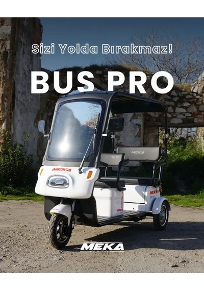 Meka Bus Pro 2000 Watt Akülü Otobüs Araba Beyaz