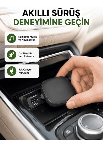 Lb Android Auto Kablosuz Bağlantı Adaptörü 5.8ghz Hızlı Wifi Ve Kompakt Tasarımlı Yeni Nesil