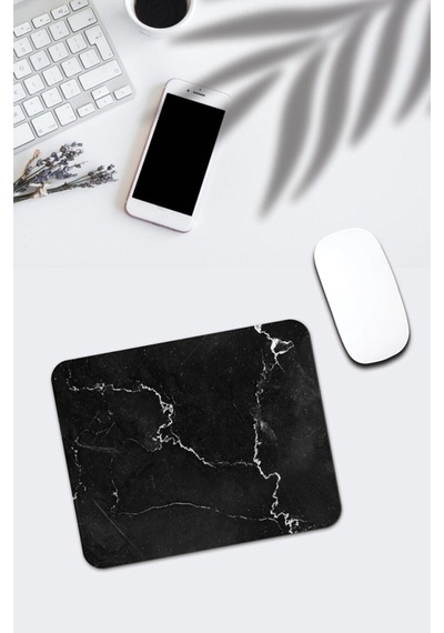 Siyah Mermer Desenli Mouse Pad Mousepad