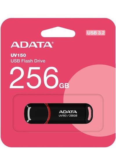 Adata Uv150-256gb Usb3.2 Gen1 Black Flash Bellek