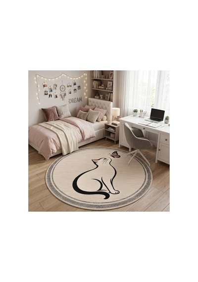 Pati Dostu Kedi Desenli Dijital Baskı Pamuk Dokuma Kaymaz Taban Salon Halısı Ve Çocuk-genç Odası Yuvarlak Krem 923552561 Yuvarlak Krem Pati Dostu Kedi Desenli Dijital Baskı Pamuk Dokuma Kaymaz Taban Salon Halısı Ve Çocuk-genç Odası Yuvarlak Krem 923552561 Yuvarlak Krem