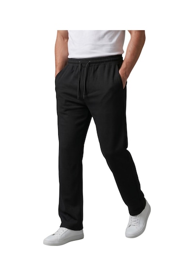 Deep Sea Deepsea Siyah Baggy Style Likralı Lastikli İpli Erkek Spor Pantolon 2600262