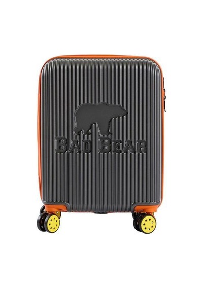 Bad Bear Logo Suitcase 23.01.80.003k K.gri Kabin Küçük Boy Valiz 40lt Gri
