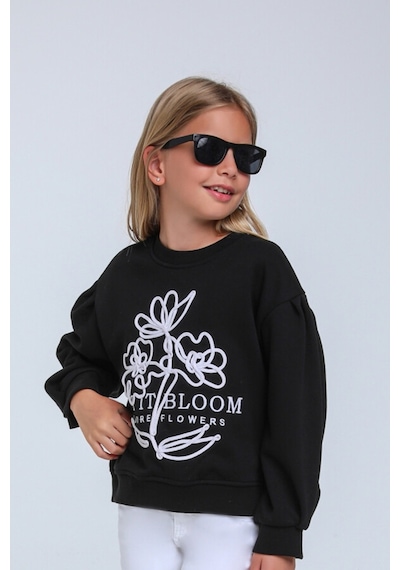 Xo Kids Kız Çocuk Sweatshirt 5-9 Yaş 35855 Siyah