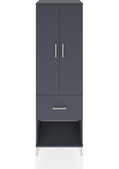 Hyperion Dolap 2 Raflı Tek Çekmeceli Tek Askılı 60x44x195 Ant... Antrasit
