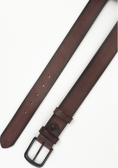 Fossil %100 Hakiki Deri 4 Cm Nevada Deri Spor Kemer Kahverengi Kahverengi
