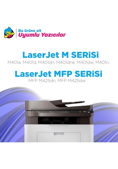 Hp 80a / Cf280a / Pro 400 M401 / M425 Uyumlu, Toneri - 20'li Paket