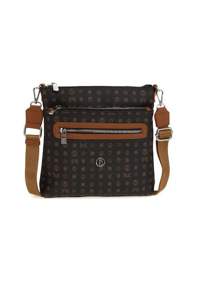 Bilik Deri Monogram Siyah/taba Kadın Çapraz Askılı Çanta Mtş 269- 001