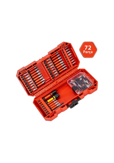 6521 Adaptörlü Bits Uç Vidalama Seti 72 Parça Minibox Kutulu