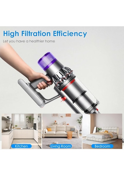 Dyson V12 İçin Filtre, Dyson V12 Detect Slim Absolute Filter Total Clean Extra Fluffy Motorhead Complete Akülü Elektr Diğer