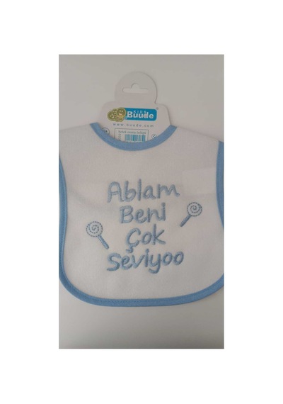 My Baby Kumsal Su Geçirmez Ablam Beni Çok Seviyor Baskılı Bebek Mama Önlüğü