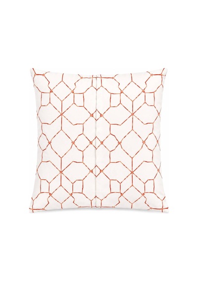 Orange Bone Serisi Kırlent Kılıfı Twill Kumaş Gizli Fermuar 43x43 Cm Y2 - 916508067 Y2