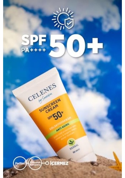 Celenes Herbal Yaşlanma Karşıtı Güneş Kremi, 50+ Spf, 50ml