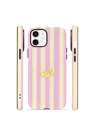 Apple iPhone Uyumlu 11 Vorian Çift Katmanlı Magsafe Kılıf Lemon Charm Pink
