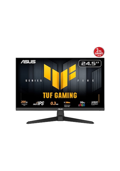 Asus Tuf Gamıng Vg259q5a 24,5" 0.3ms, 200hz, Full Hd, Dp, 2xhdmı, Hoparlör, Ips Panel, Elmb Syn
