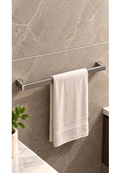 Valtemo Cabrıo Tawel Bar 50 Cm Uzun Havluluk Va-8320 Nikel Gri