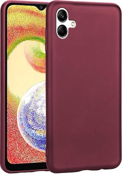 Noktaks - Galaxy Uyumlu A04 Uyumlu - Kılıf Mat Soft Premier Silikon Kapak - Mürdüm - T25464 Mürdüm