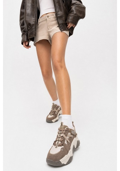 Luvi Shoes Leona Vizon Süet Kadın Spor Sneakers